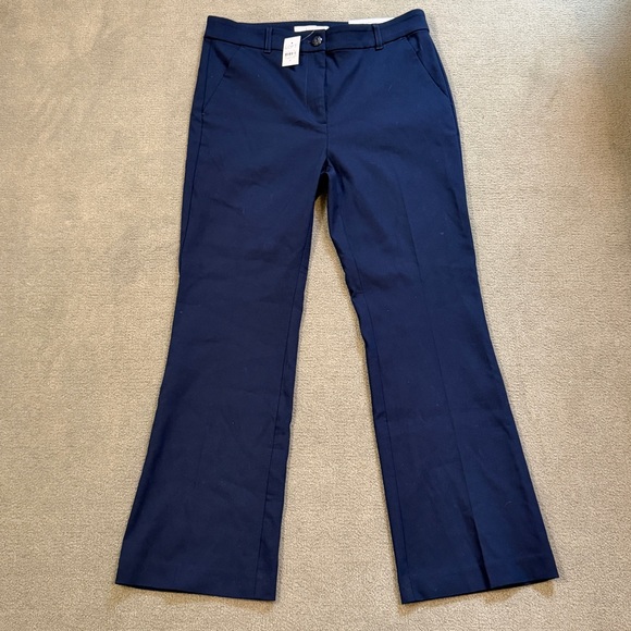 NWT Loft Sutton Flare Pants in Navy - Women’s Size 6 - Business Casual Office - Picture 2 of 10